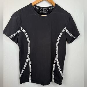 Philipp Plein Platinum Cut Active Crewneck Casual T-Shirt Black XL